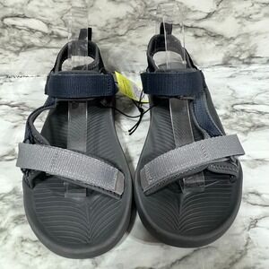 All in Motion Sandals Mens 10 Gray Wyatt Hiking Flat Adjustable Straps Polyester